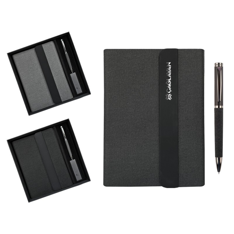 KP02114-0001 Luxury Powerbank Organizer Hediyelik Set