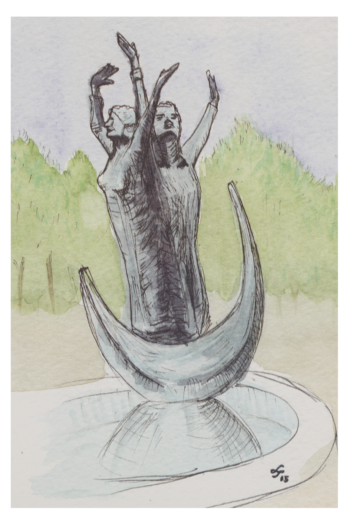 Gençlik Anıtı - Kartpostal